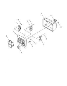Control Panel Diagram and Parts List for 030422-0  Briggs and Stratton Generator